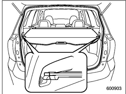 SUBARU FORESTER 2010 - Mode d'emploi du rideau de couverture - 1