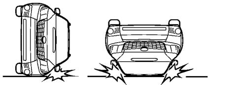 SUBARU FORESTER 2010 - Exemples d'accidents peu susceptibles d'entraîner le déploiement des coussins de sécurité SRS latéraux - 5