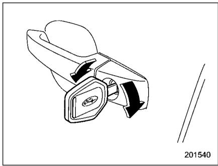 SUBARU FORESTER 2010 - Verrouillage et déverrouillage par l'extérieur - 1