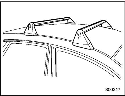 SUBARU FORESTER 2010 - Baguette de toit et traverse (selon modèles) - 1