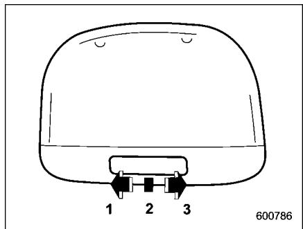SUBARU FORESTER 2010 - Plafonnier - 2
