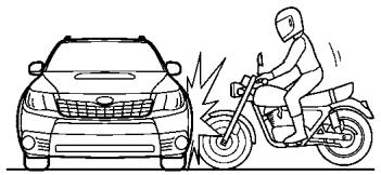 SUBARU FORESTER 2010 - Exemples d'accidents peu susceptibles d'entraîner le déploiement des coussins de sécurité SRS latéraux - 8