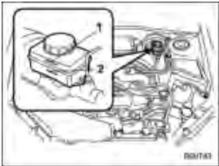SUBARU FORESTER 2010 - Contrôle du niveau de liquide - 1