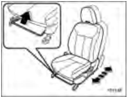 SUBARU FORESTER 2010 - Réglage vers l'avant et vers l'arrière - 1