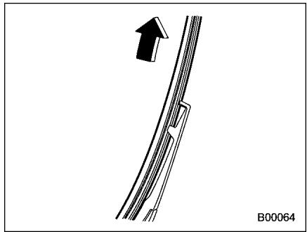 SUBARU FORESTER 2010 - Caoutchouc de balais d'essuie-glaces de lunette arrête - 2