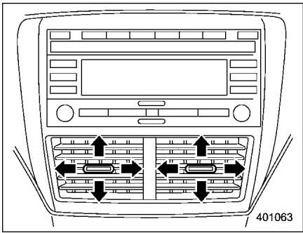 SUBARU FORESTER 2010 - Aérateurs centraux - 1