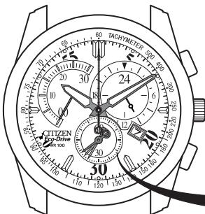 CITIZEN WATCH H57 - Indication d'avertissement de charge insuffisante - 1
