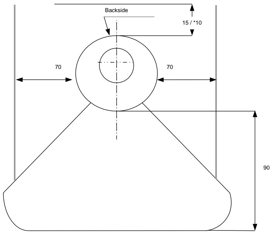 ADURO 9,  9,  9-4,  9-5,  9.2,  9.3 - Position of the stove/distance requirements - 1