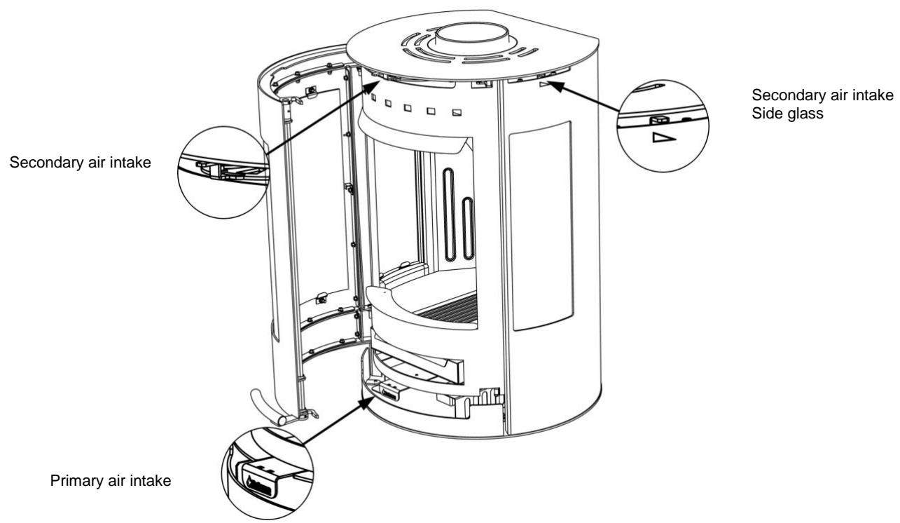 ADURO 9,  9,  9-4,  9-5,  9.2,  9.3 - How do I light a fire in the wood burning stove? - 1