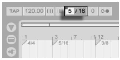 ABLETON LIVE 8 - Changements de format de mesure (Signature) - 2