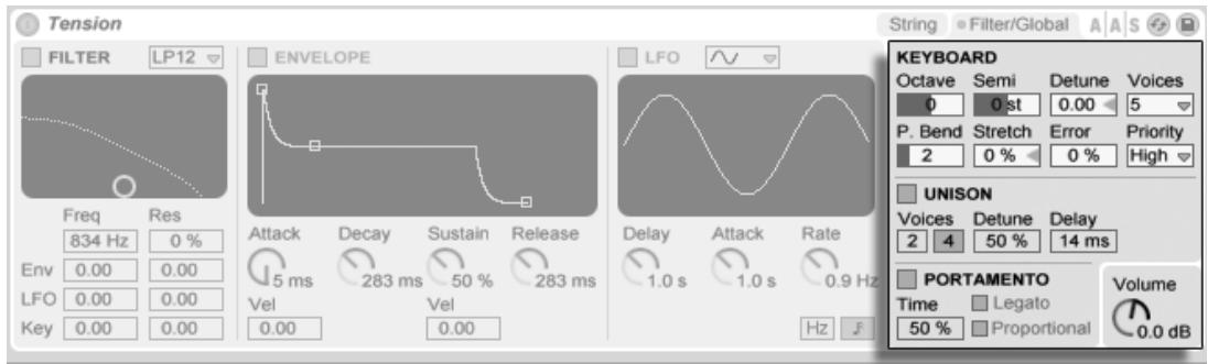 ABLETON LIVE 8 - Paramètres Global (généraux) et Keyboard (clavier) - 1
