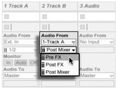 ABLETON LIVE 8 - Points de routage interne - 1