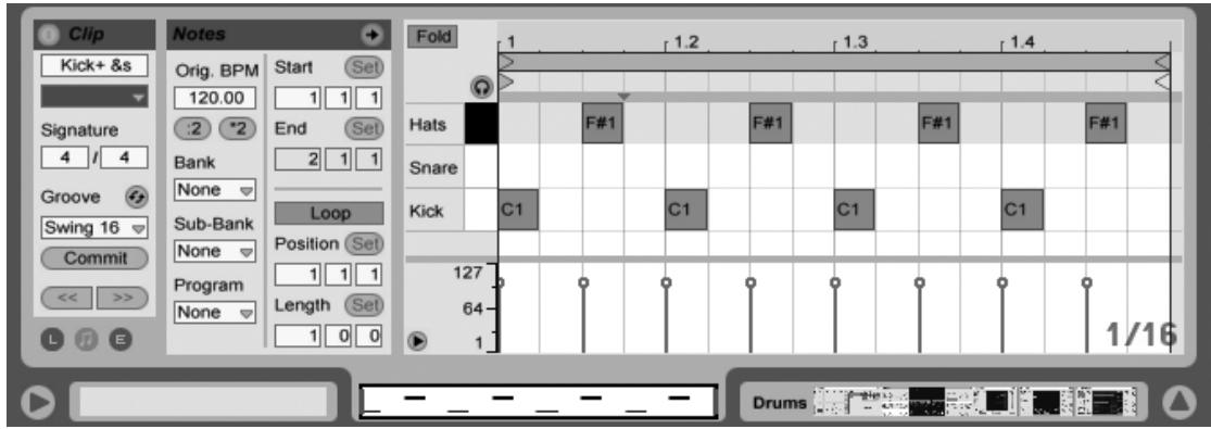 ABLETON LIVE 8 - L'Editeur MIDI - 1
