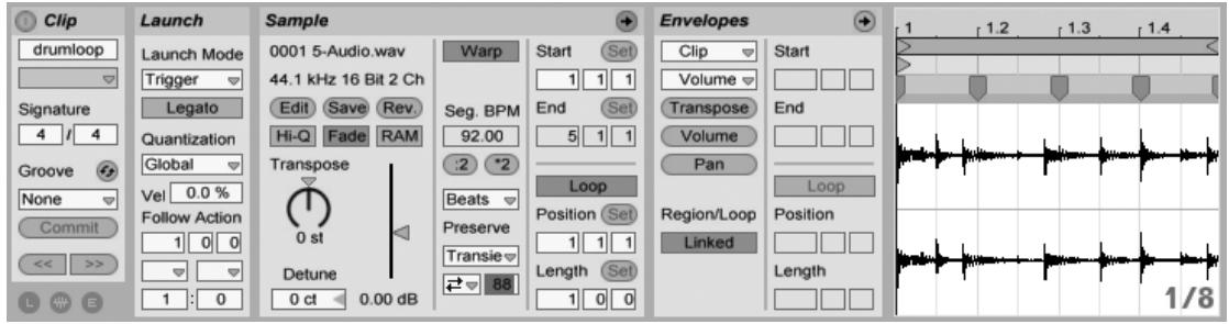 ABLETON LIVE 8 - Clips audio et échantillons - 2