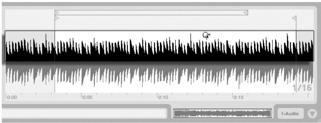 ABLETON LIVE 8 - Boucle/région d'échantillon et affichage - 1
