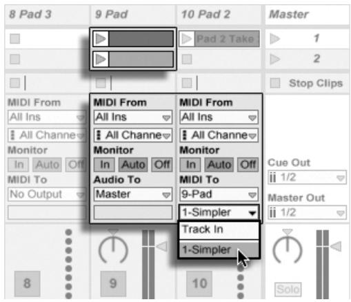 ABLETON LIVE 8 - Plusieurs pistes MIDI pour faire jouer le même instrument - 1
