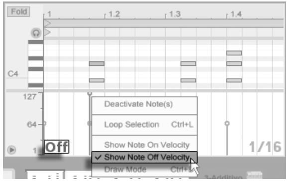 ABLETON LIVE 8 - Dynamique de relâchement (Note-Off) - 1