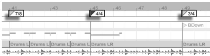 ABLETON LIVE 8 - Changements de format de mesure (Signature) - 1