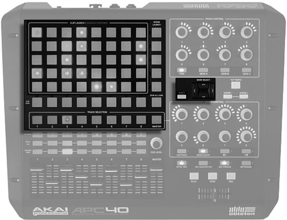 ABLETON LIVE 8 - Matrice de lancement des clips (Clip Launch) - 1