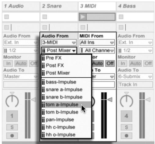 ABLETON LIVE 8 - Brancher des sorties individuelles à partir d'un instrument - 1