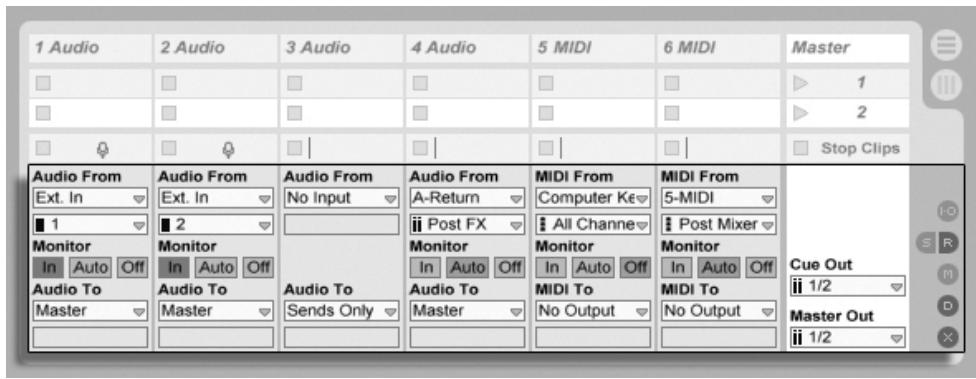 ABLETON LIVE 8 - Routage et entrées/sorties - 1