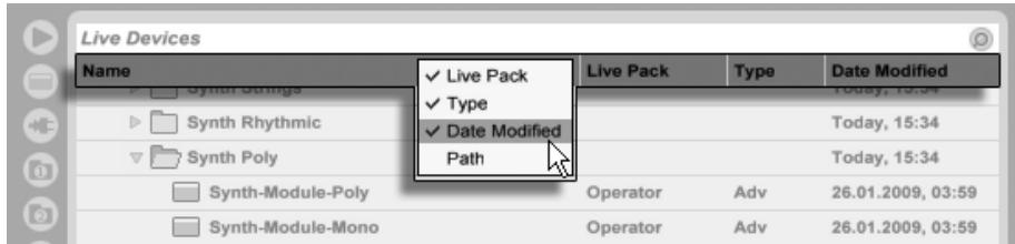 ABLETON LIVE 8 - Travail avec les navigateurs pour fichiers - 2