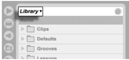 ABLETON LIVE 8 - Navigation dans la hierarchie des dossiers - 1