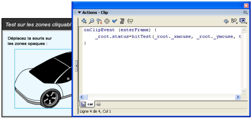 MACROMEDIA FLASH MX 2004 - Detection des collisions - 1