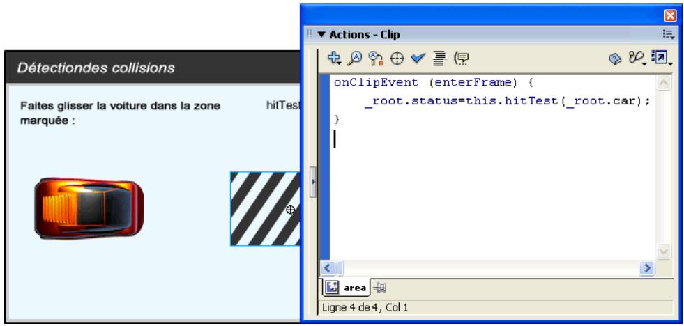 MACROMEDIA FLASH MX 2004 - Detection des collisions - 2