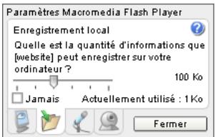 MACROMEDIA FLASH MX 2004 - Considérations sur l'espace disque local - 2