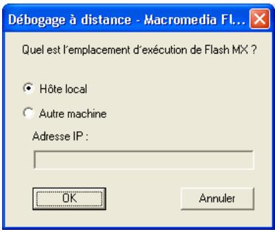 MACROMEDIA FLASH MX 2004 - Pour activer le débogueur à distance : - 1