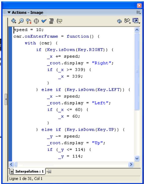 MACROMEDIA FLASH MX 2004 - Capture des pressions sur les touches - 2