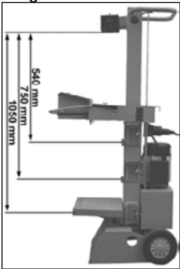 ATIKA ASP 6 N - Adjusting the table height - 1