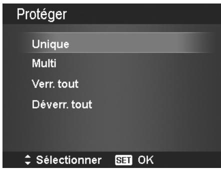 AGFAPHOTO OPTIMA 105 - Pour protéger/déprotéger un seul fichier : - 1