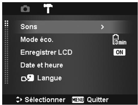 AGFAPHOTO OPTIMA 105 - Pour aller au menu configuration : - 1