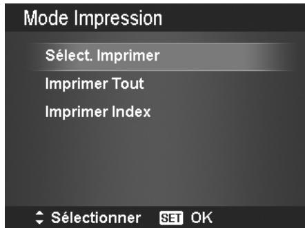 AGFAPHOTO OPTIMA 105 - Régler le menu mode impression - 1
