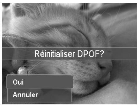 AGFAPHOTO OPTIMA 105 - Pour réinitialiser DPOF : - 1