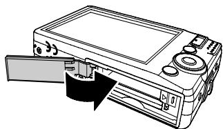 AGFAPHOTO OPTIMA 105 - Insérer une carte mémoire sd/sdhc - 1