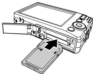 AGFAPHOTO OPTIMA 105 - Insérer une carte mémoire sd/sdhc - 2