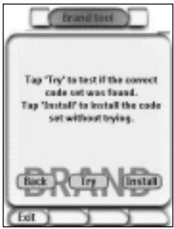 X10 RU950 - Sélection du jeu de codes - 1