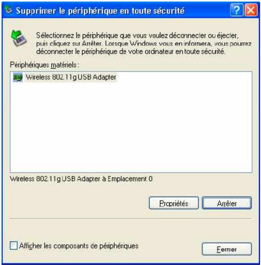 COMET LABS WN558 - Désinstallation sous windows XP - 2