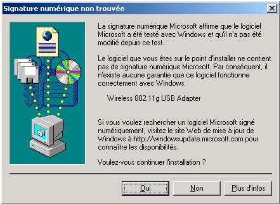 COMET LABS WN558 - Procédure d'installation sous windows 98/me/2000 - 5