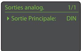 NAIM ND5 XS - Le menu Sorties analogiques - 1