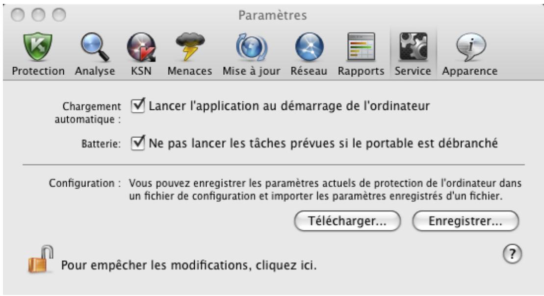 KASPERSKY ANTI-VIRUS FOR MAC - CONFIGURATION DU DEMARRAGE AUTOMATIQUE DE KASPERSKY ANTI-VIRUS - 1