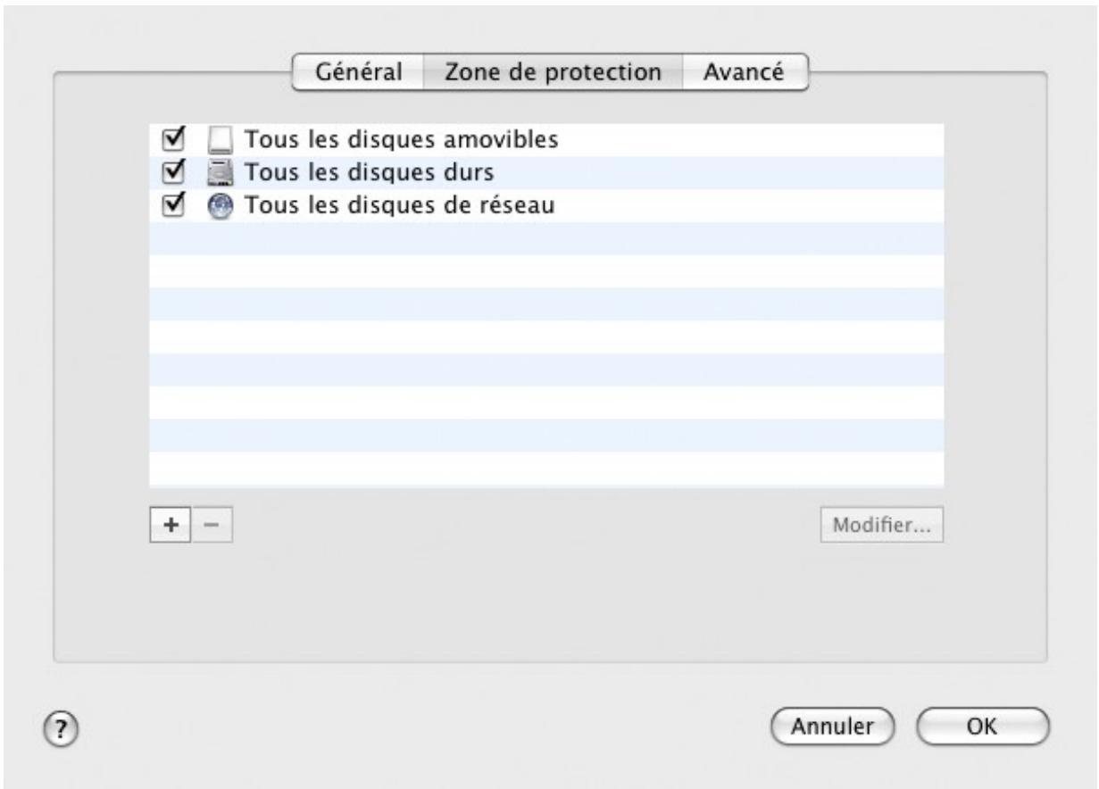 KASPERSKY ANTI-VIRUS FOR MAC - CONSTITUTION DE LA ZONE DE PROTECTION - 1