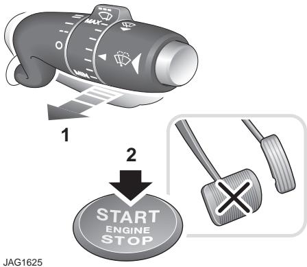 JAGUAR XF 2008 - Réglage de la position d'entretien - 1