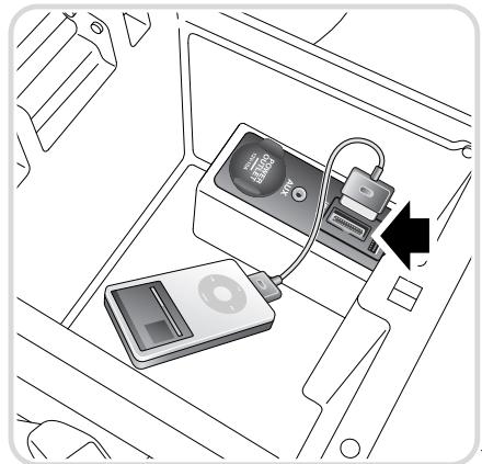 JAGUAR XF 2008 - Connexion d'un ipod - 1