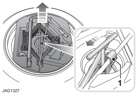 JAGUAR XF 2008 - Emplacement de la roue de secours - 2