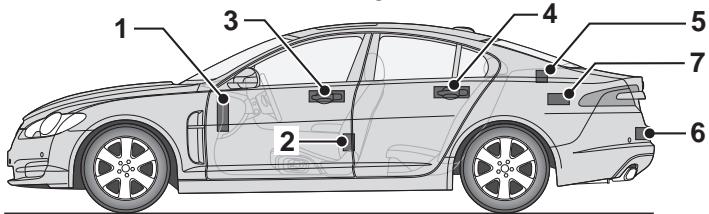 JAGUAR XF 2008 - Emetteursdu systeme de CLE intelligente JAGUAR - 2