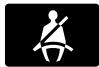 JAGUAR XF 2008 - Beltminder (rappel de ceinture de sécurité) (rouge) - 1